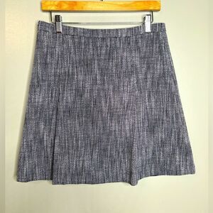 J. Crew factory tweed purple black mini skirt size 8 preppy academia twee
